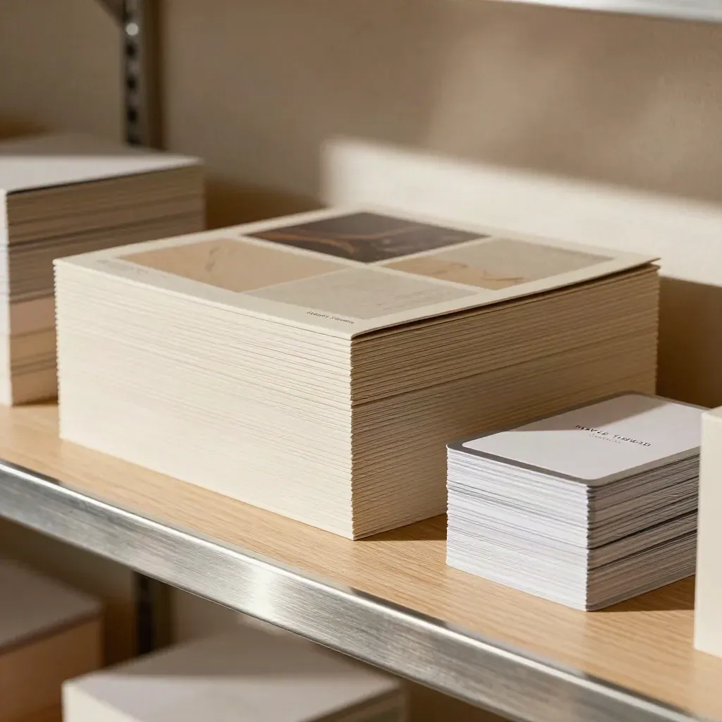 Launched brand shelf with packaging sleeves, social panels, and rule cards in warm studio light.